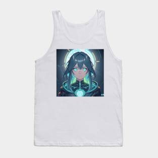 Cyberpunk Female Astronaut Tank Top